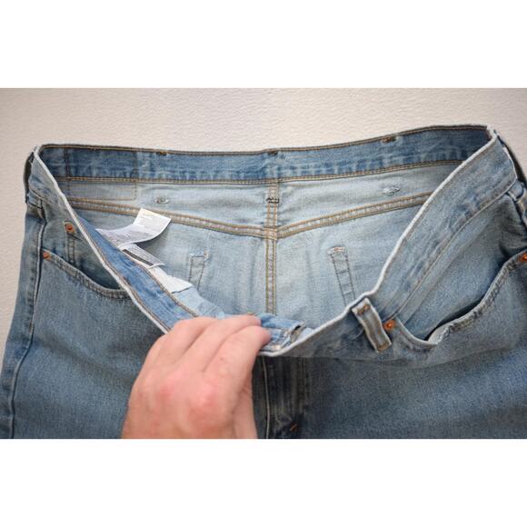 Levi's 550 Relaxed Fit Straight Blue Denim Jeans Rugged Mens Sz 42 x 32 - Picture 6 of 10